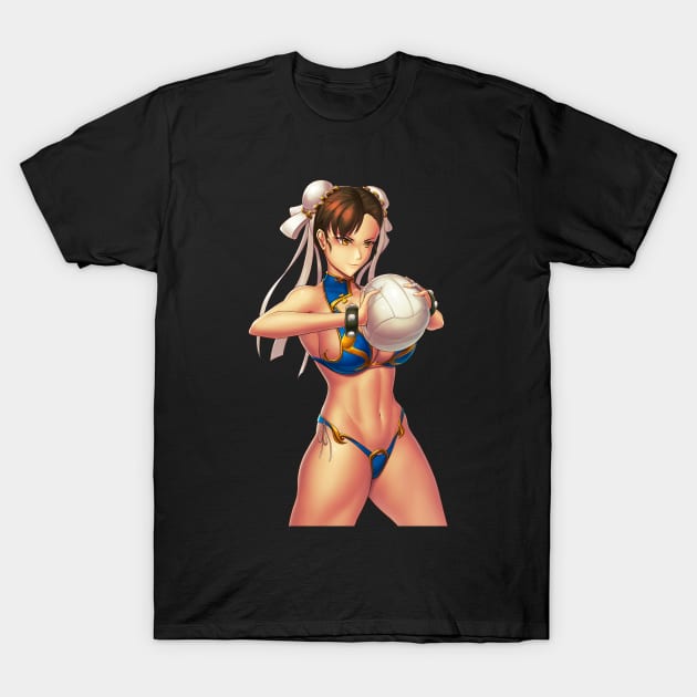 Chun-Li Summertime T-Shirt by hybridmink